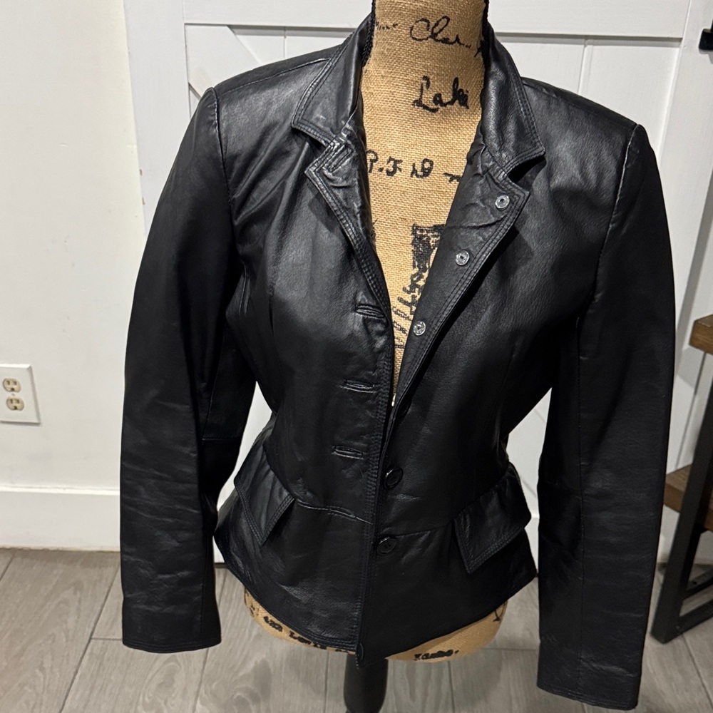 Chadwicks Women's Black Leather Jacket